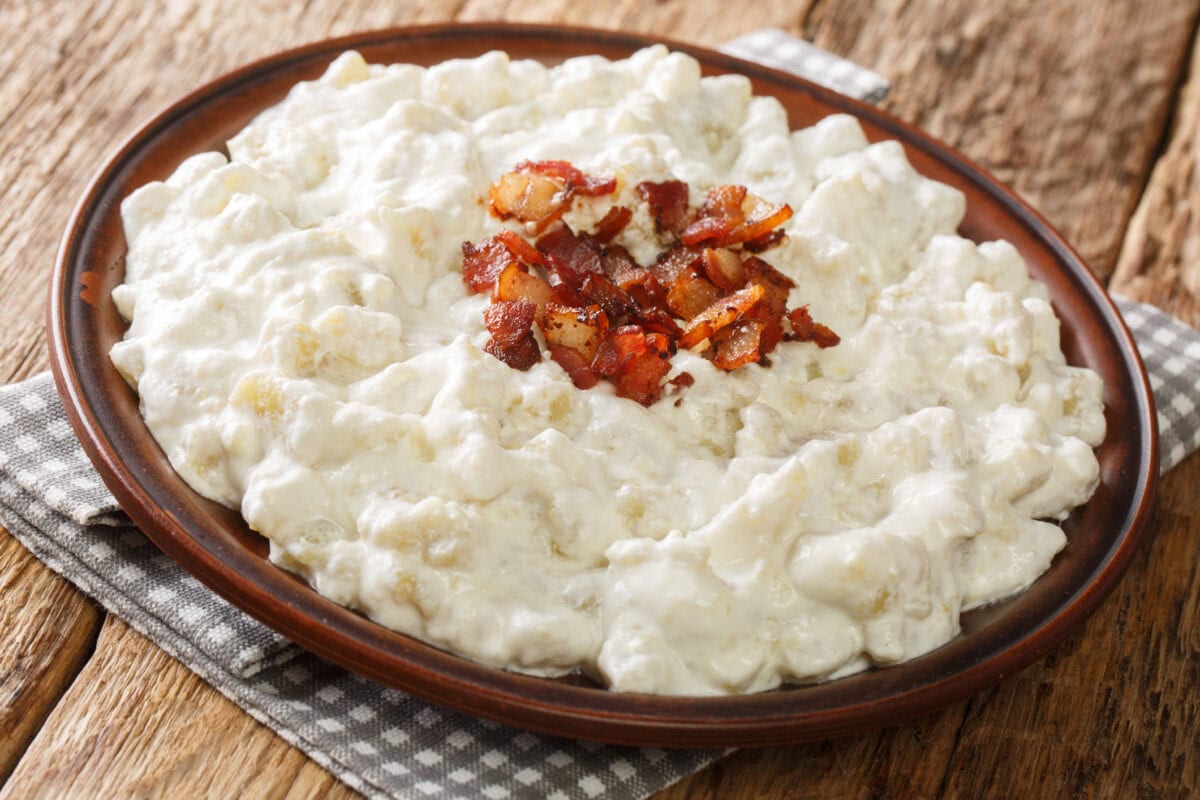 Zemiakové halušky s tvarohom a smotanou - recept | Gurman.sk