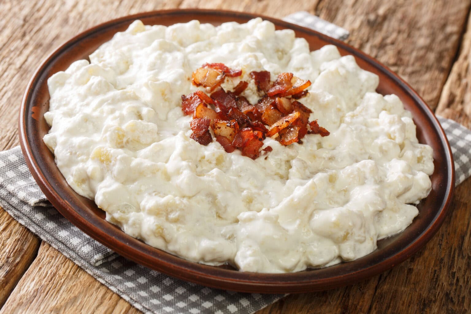 Zemiakové halušky s tvarohom a smotanou - recept | Gurman.sk