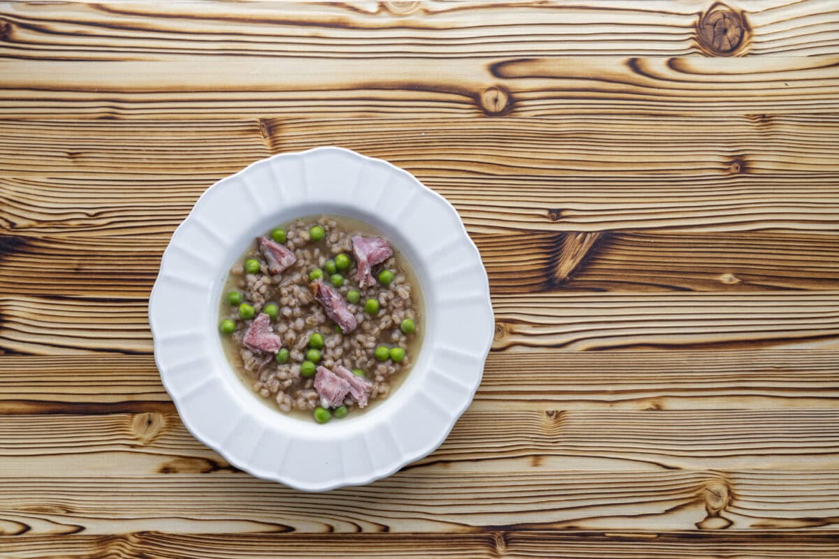 Hrach s krúpami a údeným mäsom- recept | Gurman.sk