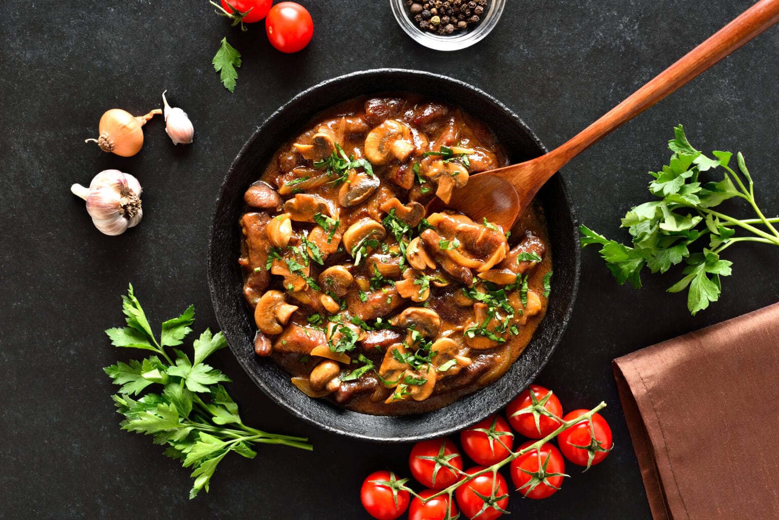 Hovädzie dusené na hubách- recept | Gurman.sk