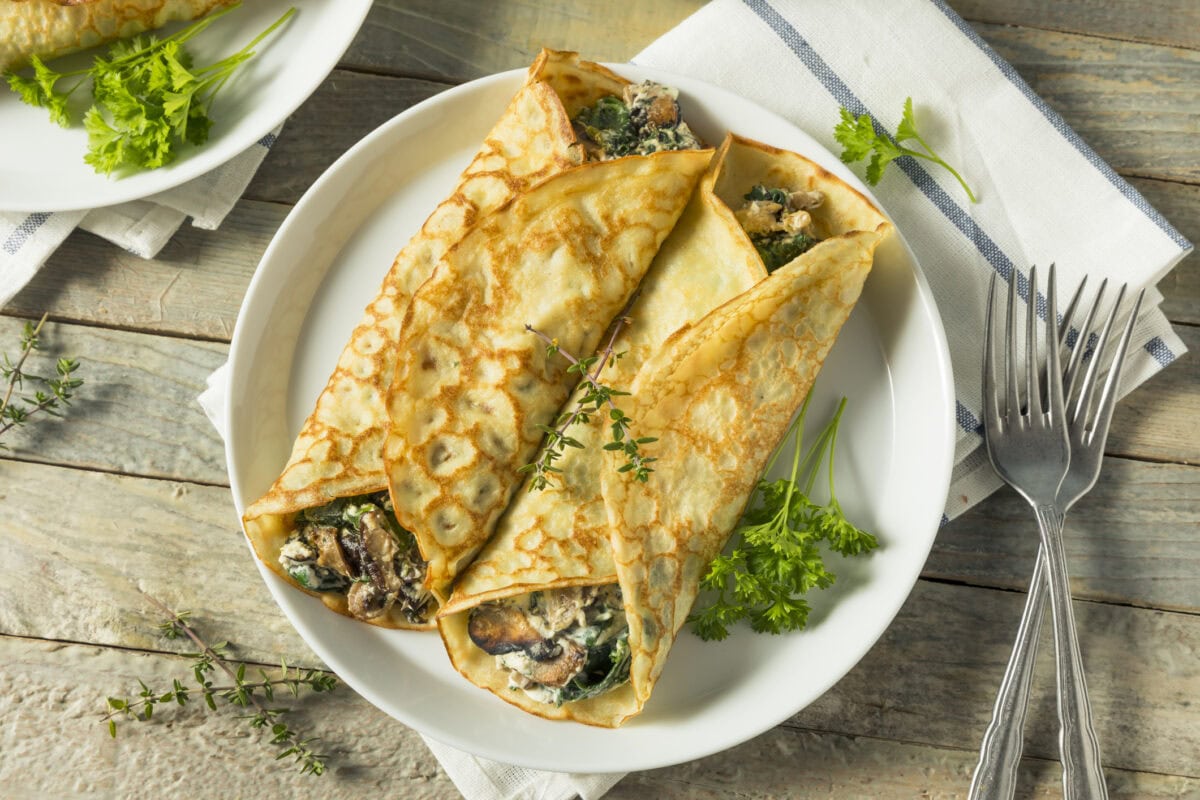 Palacinky so šampiňónmi- recept | Gurman.sk