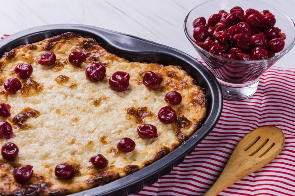 Ryžový nákyp s čerešňami - recept | Gurman.sk