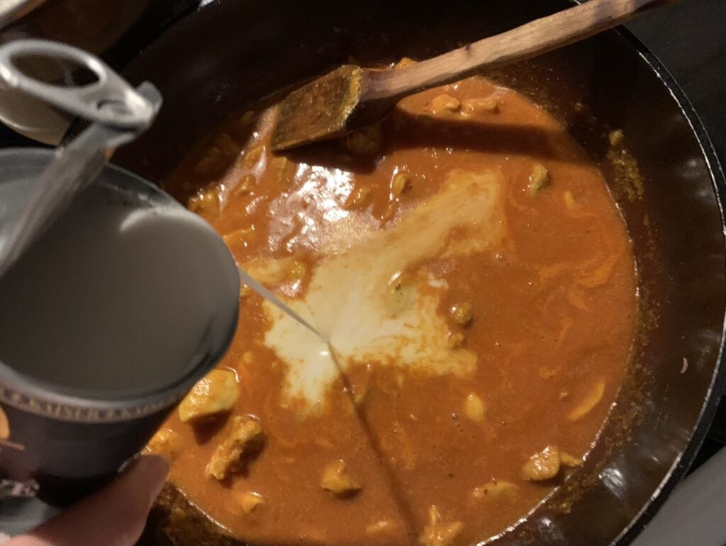 Kura tikka masala s ryžou