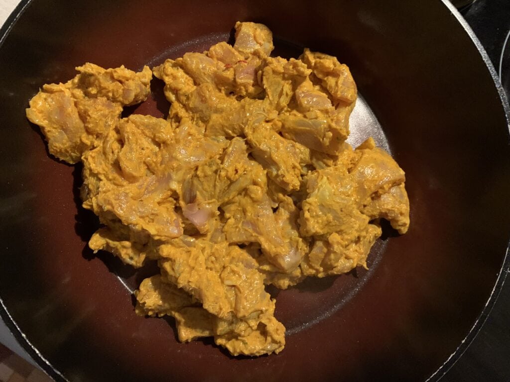 Kura tikka masala s ryžou