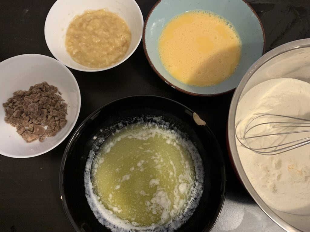 Banánové muffiny s čokoládou