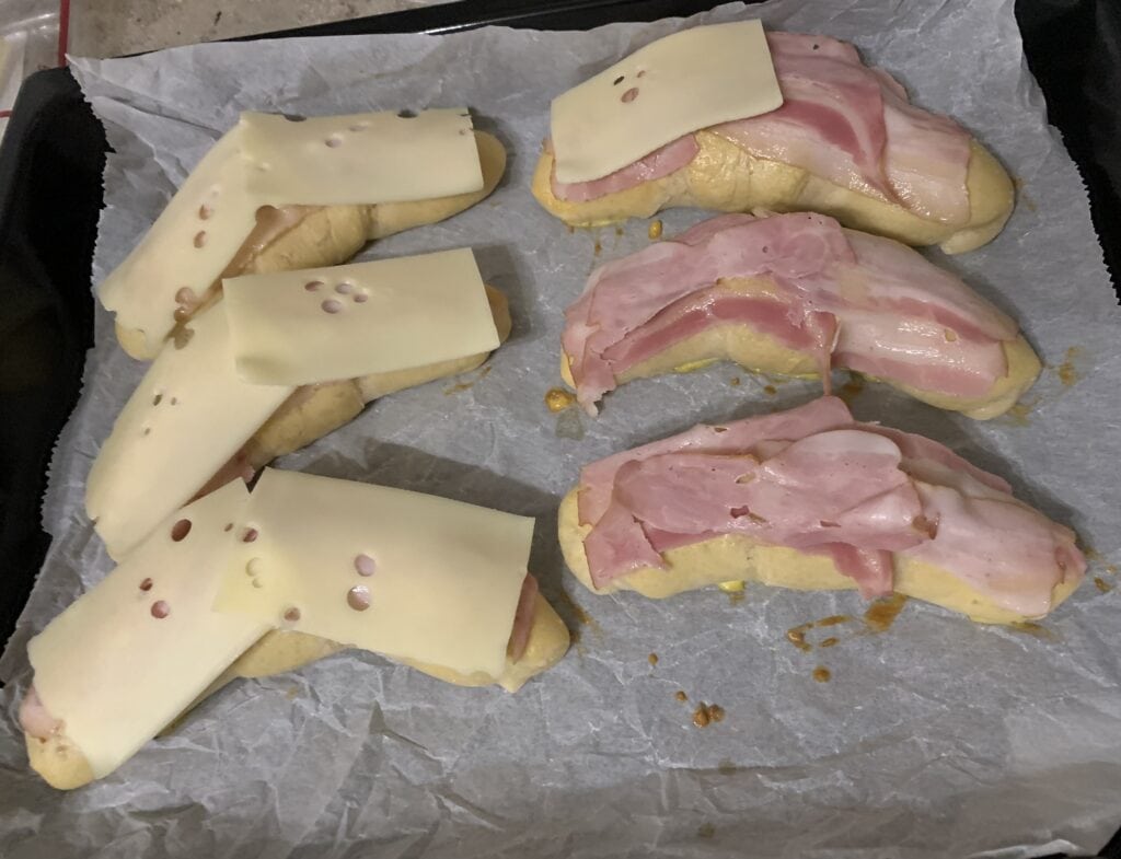 Domáce anglické slaninové rožky