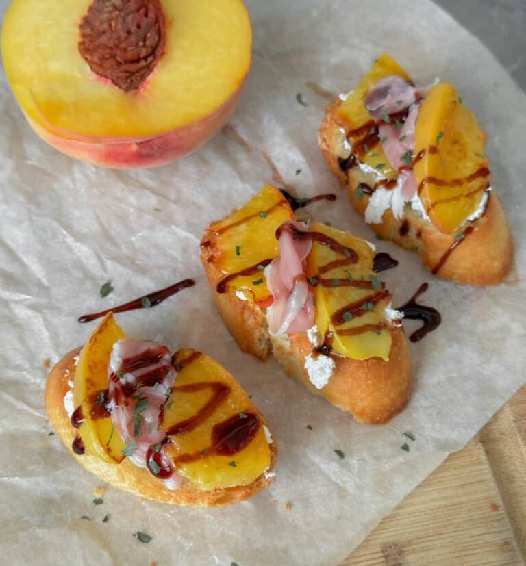 Bruschetta s broskyňou - recept | Gurman.sk
