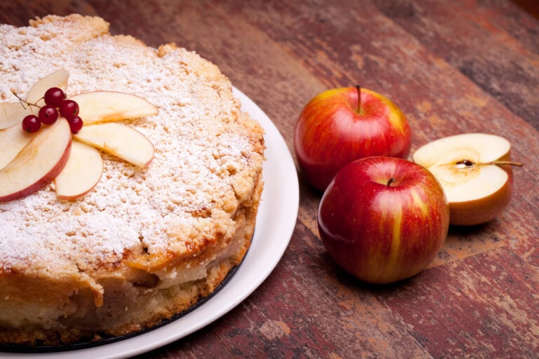 Nepečená jablková torta