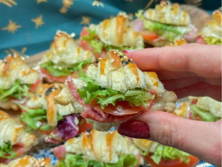Mini croissantové jednohubky - recept | Gurman.sk